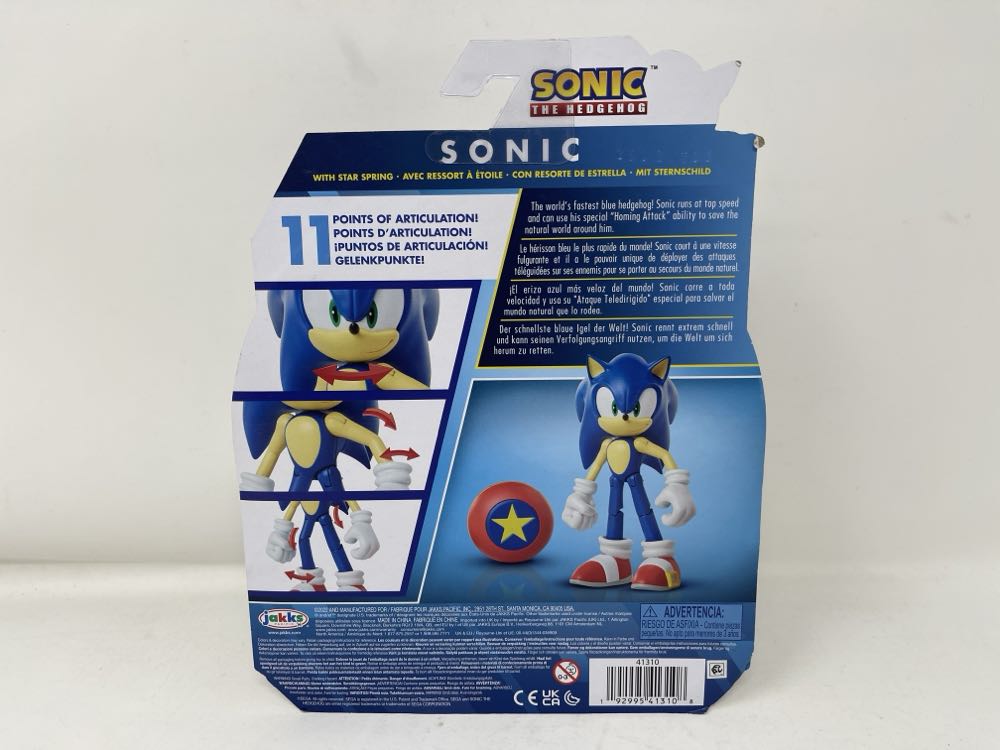 Sonic The Hedgehog 4 Inch Figure - Jakks Pacific (Sonic The Hedgehog) action figure collectible [Barcode 192995413108] - Main Image 2