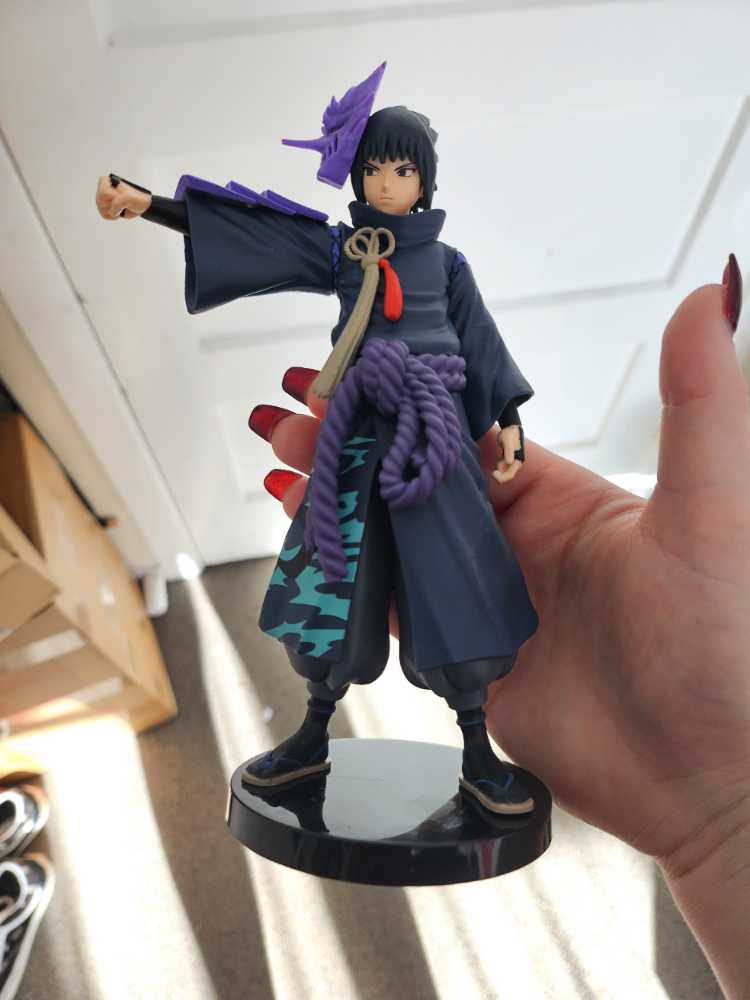 Banpresto Naruto Shippuden Uchiha Sasuke Animation 20th Anniversary Costume Statue - Bandai Spirits Co., LTD (Anime/Naruto) action figure collectible [Barcode 4983164881974] - Main Image 3