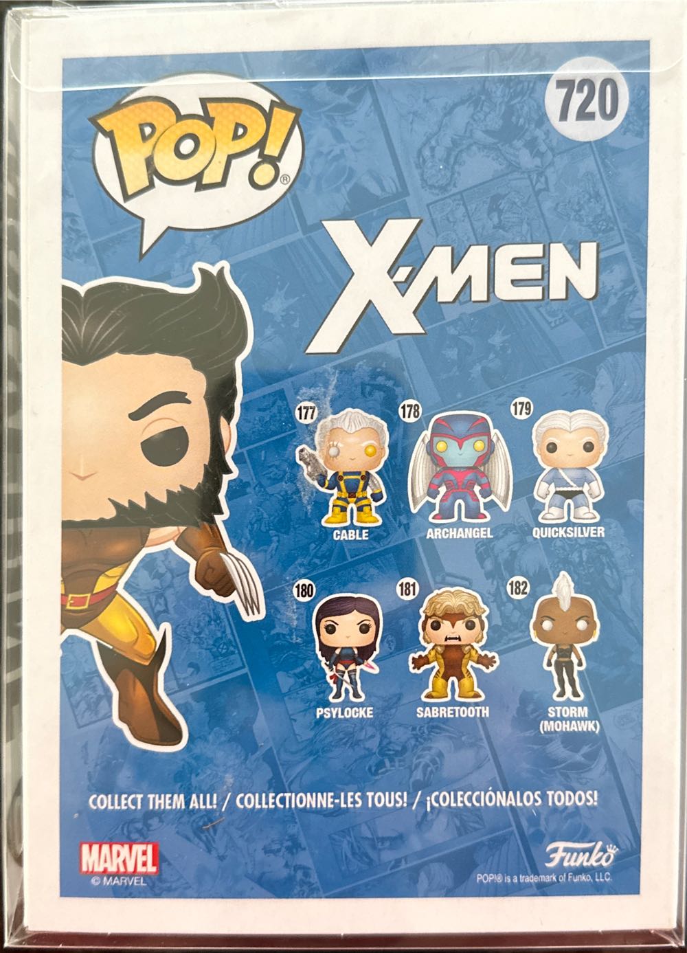 Funko Pop! Wolverine Brown Suit Unmasked Funko Limited Edition New X Men Shop Exclusive Unmasked Pop No. 720  action figure collectible [Barcode 889698512947] - Main Image 2