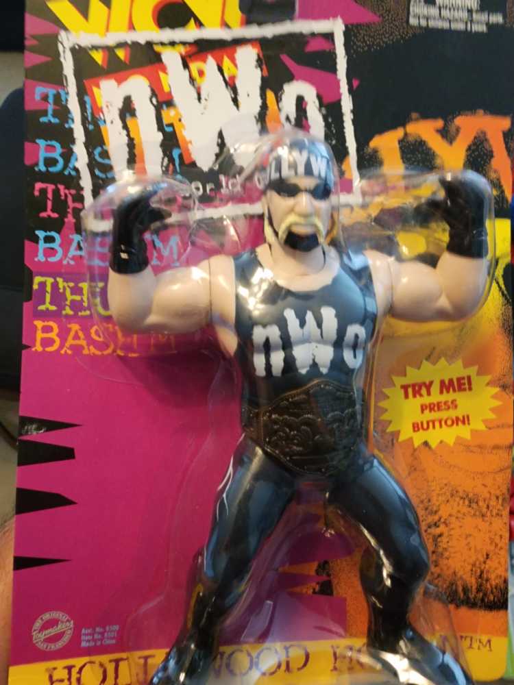 Wcw Vibrating Toymakers Wcw Nwo Hollywood Hulk Hogan Wcw Nitro Vibrating Wrestling Wwe New Original The Card Wcw Nwo Wwf  action figure collectible [Barcode 747005085013] - Main Image 2