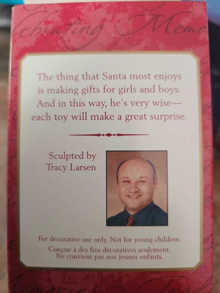 Carving Santa Hallmark Keepsake Ornament - Hallmark Keepsake Ornaments (Santa Clause) action figure collectible [Barcode 015012602180] - Main Image 3