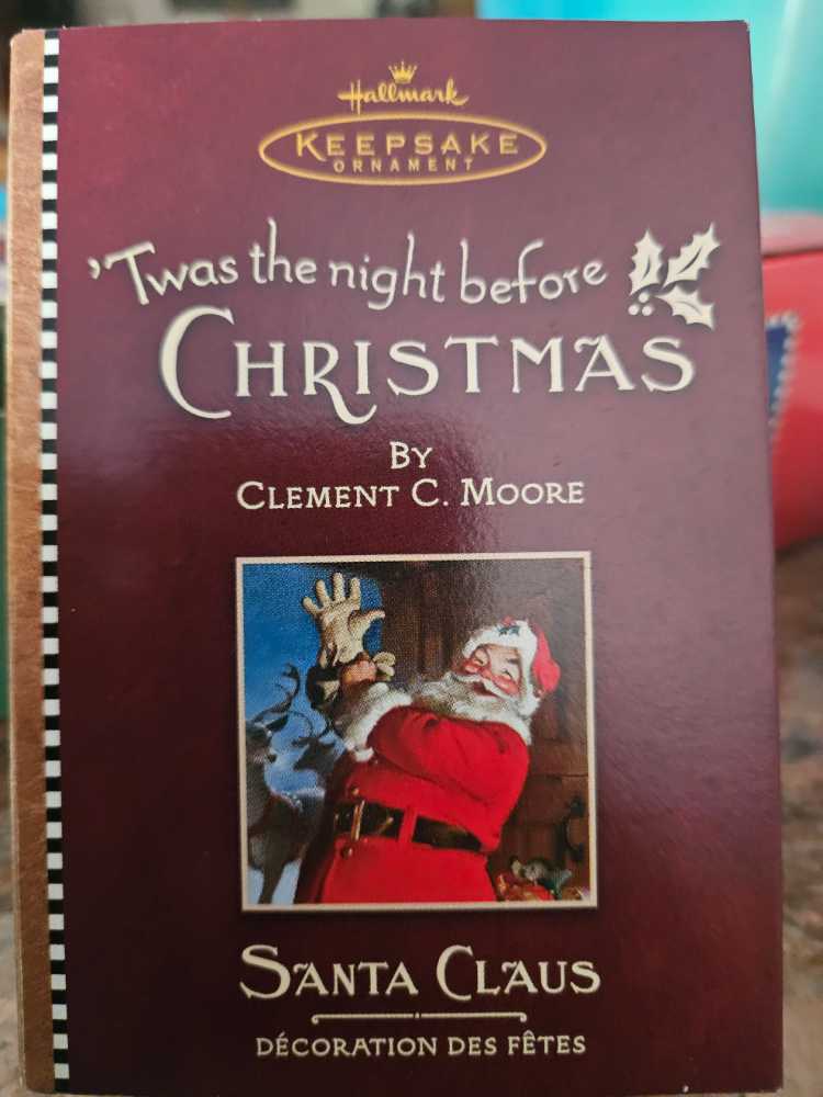 Twas The Night Before Christmas: Santa Claus Hallmark Keepsake Ornament Qrp4495 - Hallmark Keepsake Ornaments (Santa Clause) action figure collectible [Barcode 015012656763] - Main Image 2