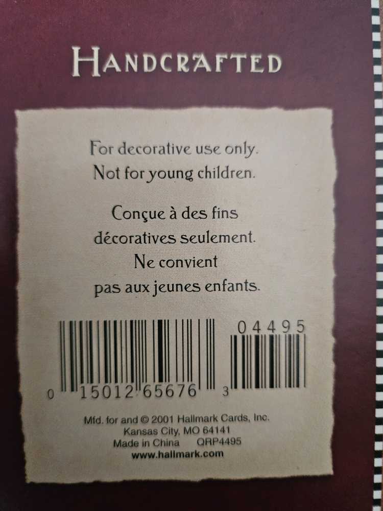 Twas The Night Before Christmas: Santa Claus Hallmark Keepsake Ornament Qrp4495 - Hallmark Keepsake Ornaments (Santa Clause) action figure collectible [Barcode 015012656763] - Main Image 3