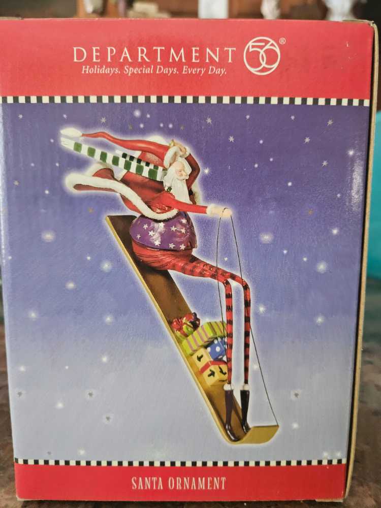 Ornament - Department 56 (Santa Clause) action figure collectible [Barcode 734409235335] - Main Image 4