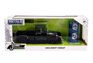 953 Chevrolet Truck Green Extra Wheels 1:24 Just Trucks Metals Diecast Chevy Pickup Green & Extra Jada 30521 3100 With 1 24 By Model ”just Trucks” Black W Dark Series  action figure collectible [Barcode 801310305218] - Main Image 1