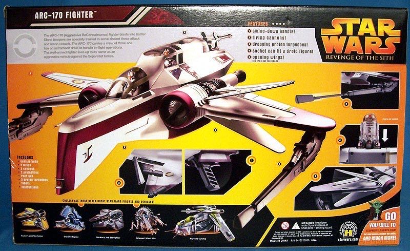 Star Wars: ARC-170 Fighter - Hasbro (Star Wars: Episode III: Revenge of the Sith) action figure collectible - Main Image 4