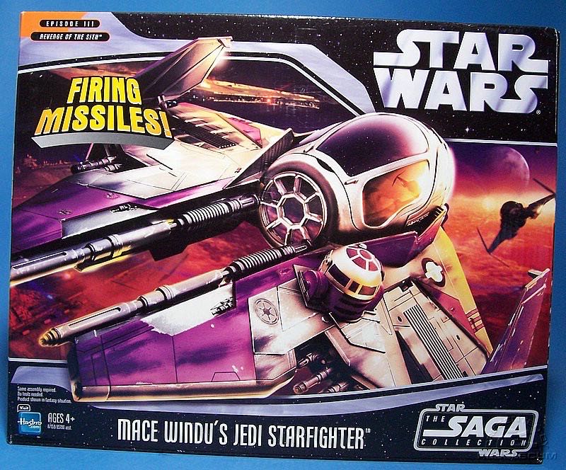 Star Wars: Mace Windu’s Jedi Starfighter - Hasbro (Star Wars: The Saga Collection: Episode III: Revenge of the Sith) action figure collectible - Main Image 2