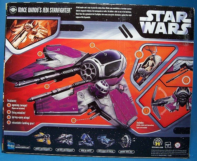 Star Wars: Mace Windu’s Jedi Starfighter - Hasbro (Star Wars: The Saga Collection: Episode III: Revenge of the Sith) action figure collectible - Main Image 4