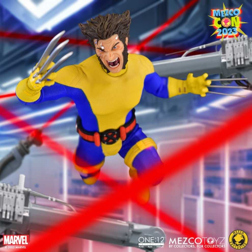 Mezco Wolverine (Uncanny X-Men Suit Variant SDCC 2023 - Mezco Toyz (X-Men) action figure collectible [Barcode 696198765274] - Main Image 4