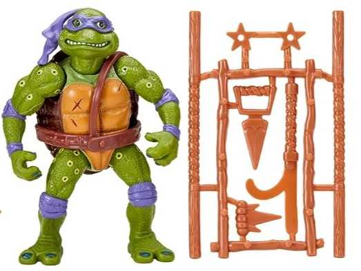 Donatello Movie Reissue - Playmates Toys (TMNT 1991 Movie Star (Reissue)) action figure collectible [Barcode 043377818007] - Main Image 3