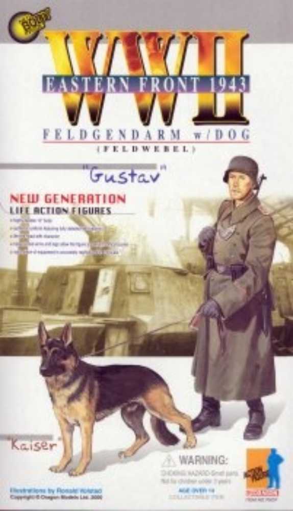 Dragon WWll Eastern Front Feldgendarm ”gustav” W Dog ”kaiser” - Dragon Models Ltd. action figure collectible [Barcode 089195700377] - Main Image 2