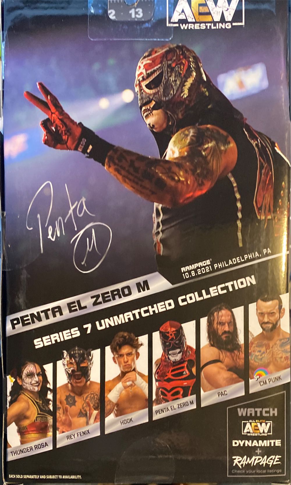 Penta El Zero M Aew Unmatched Series 7 - Jazwares (Unmatched) action figure collectible [Barcode 191726431541] - Main Image 2