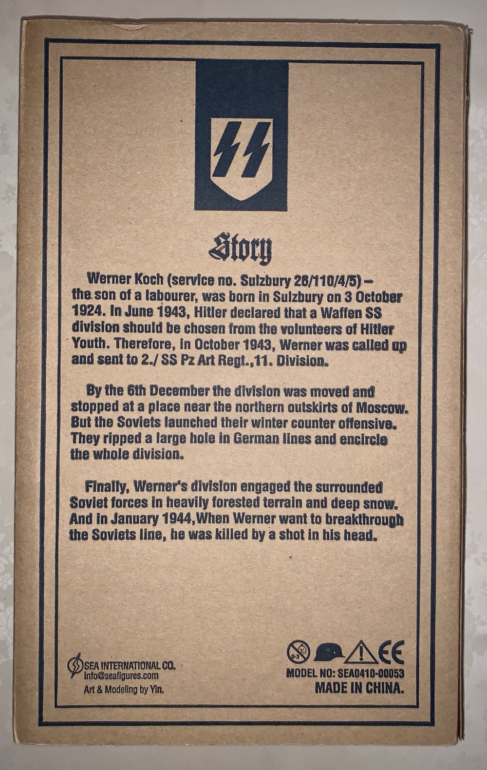 WWII Werner Koch - Sea International Co. action figure collectible - Main Image 3