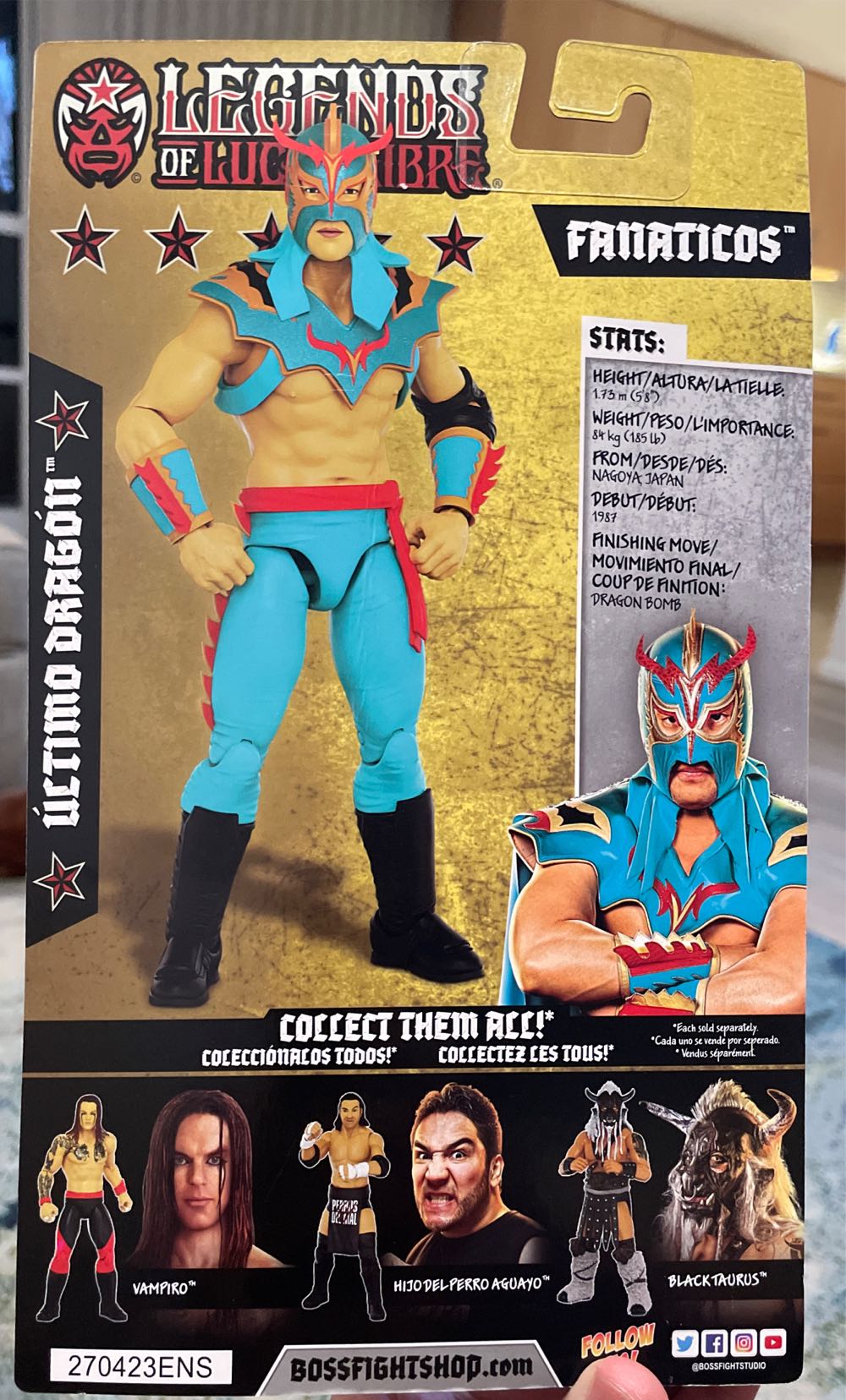 Ultimo Dragon - Boss Fight Studio (Legends of Lucha Libre Fanaticos Series 2) action figure collectible [Barcode 814800023639] - Main Image 2