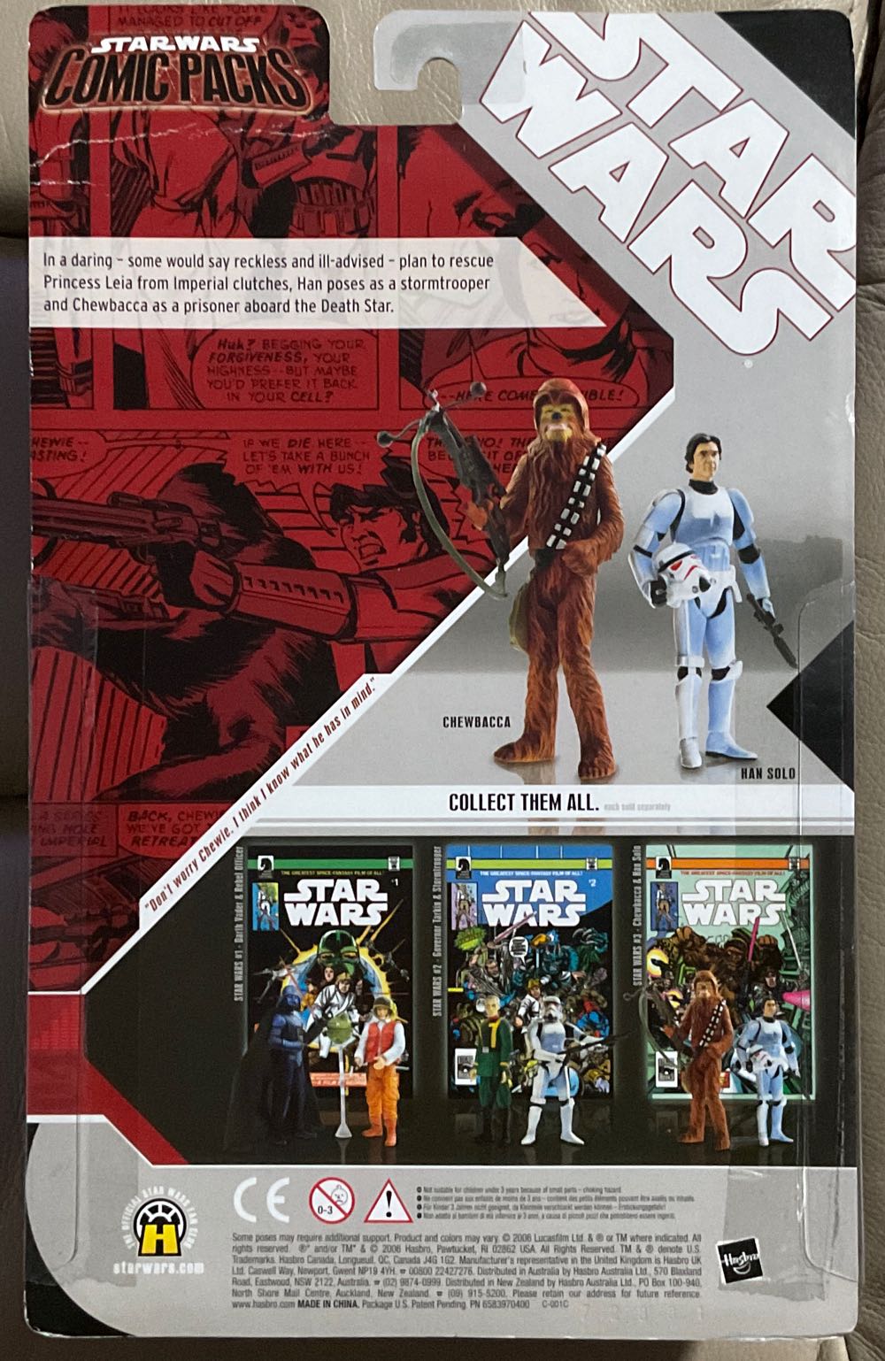30th Anniversary Collection - Comic Packs #04 - Chewbacca/ Han Solo - Hasbro (A New Hope) action figure collectible - Main Image 2