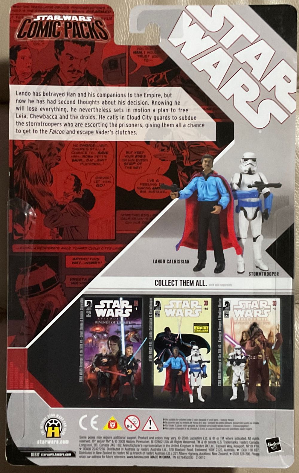 30th Anniversary Collection - Comic Packs - Lando/ Stormtrooper - Hasbro (Empire Strikes Back) action figure collectible - Main Image 2