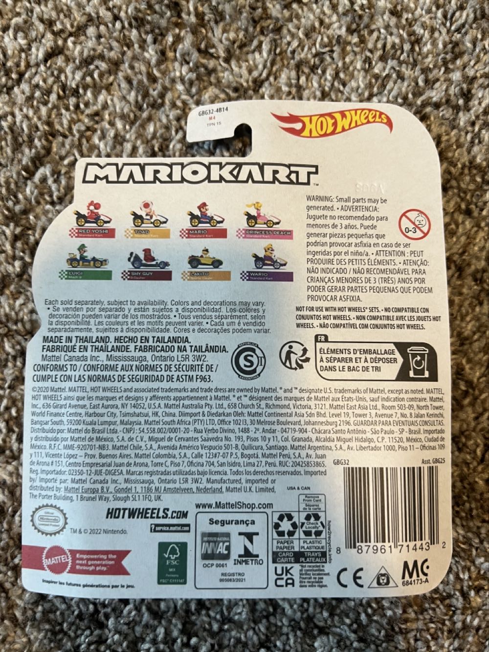 Mario Kart HW: Wario - Mattel (Hotwheels Mario Kart) action figure collectible - Main Image 2