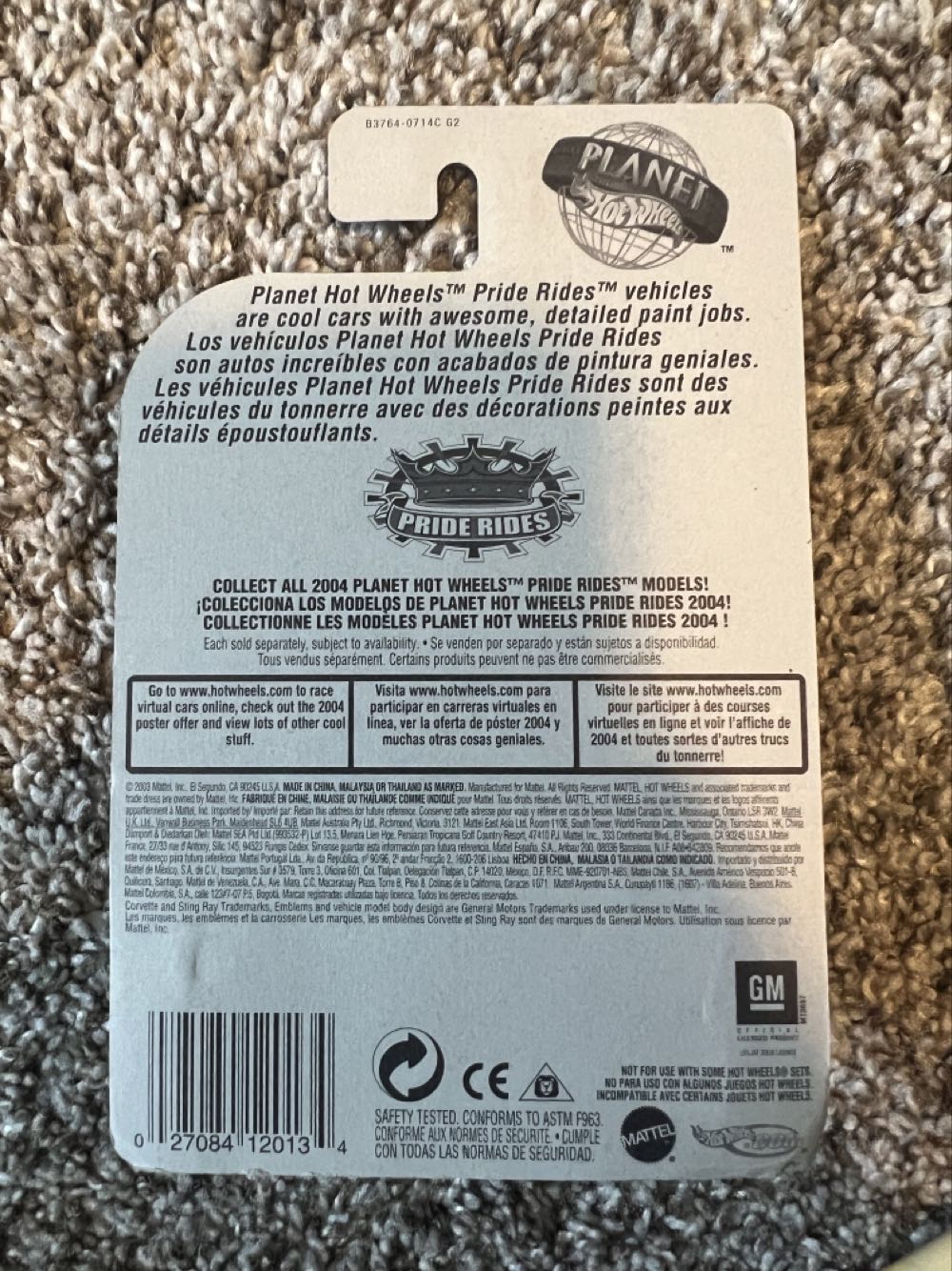 Corvette Sting Ray (#173) - Mattel (Hotwheels Pride Rides) action figure collectible - Main Image 2