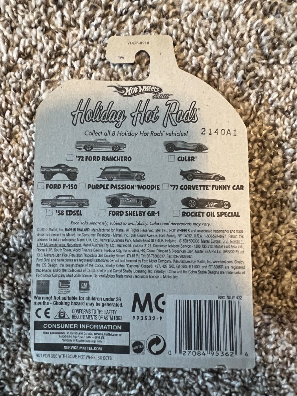 Corvette ‘77 Funny Car - Mattel (Hotwheels Holiday Hot Rods) action figure collectible - Main Image 2