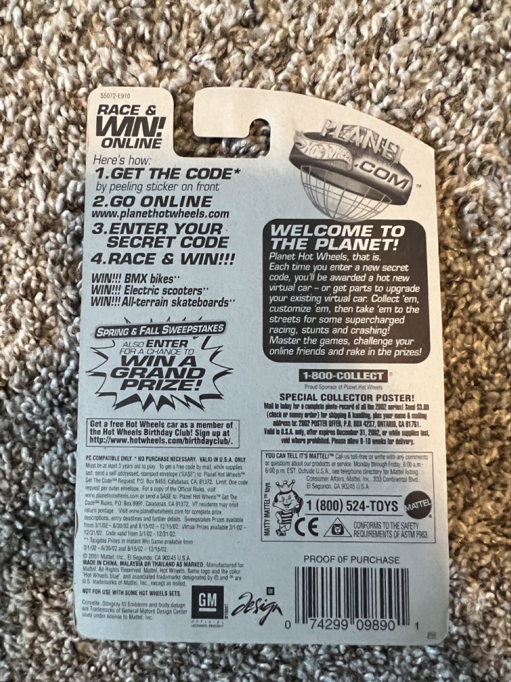 Corvette Stingray III (#187) - Mattel (Hotwheels 2001) action figure collectible - Main Image 2