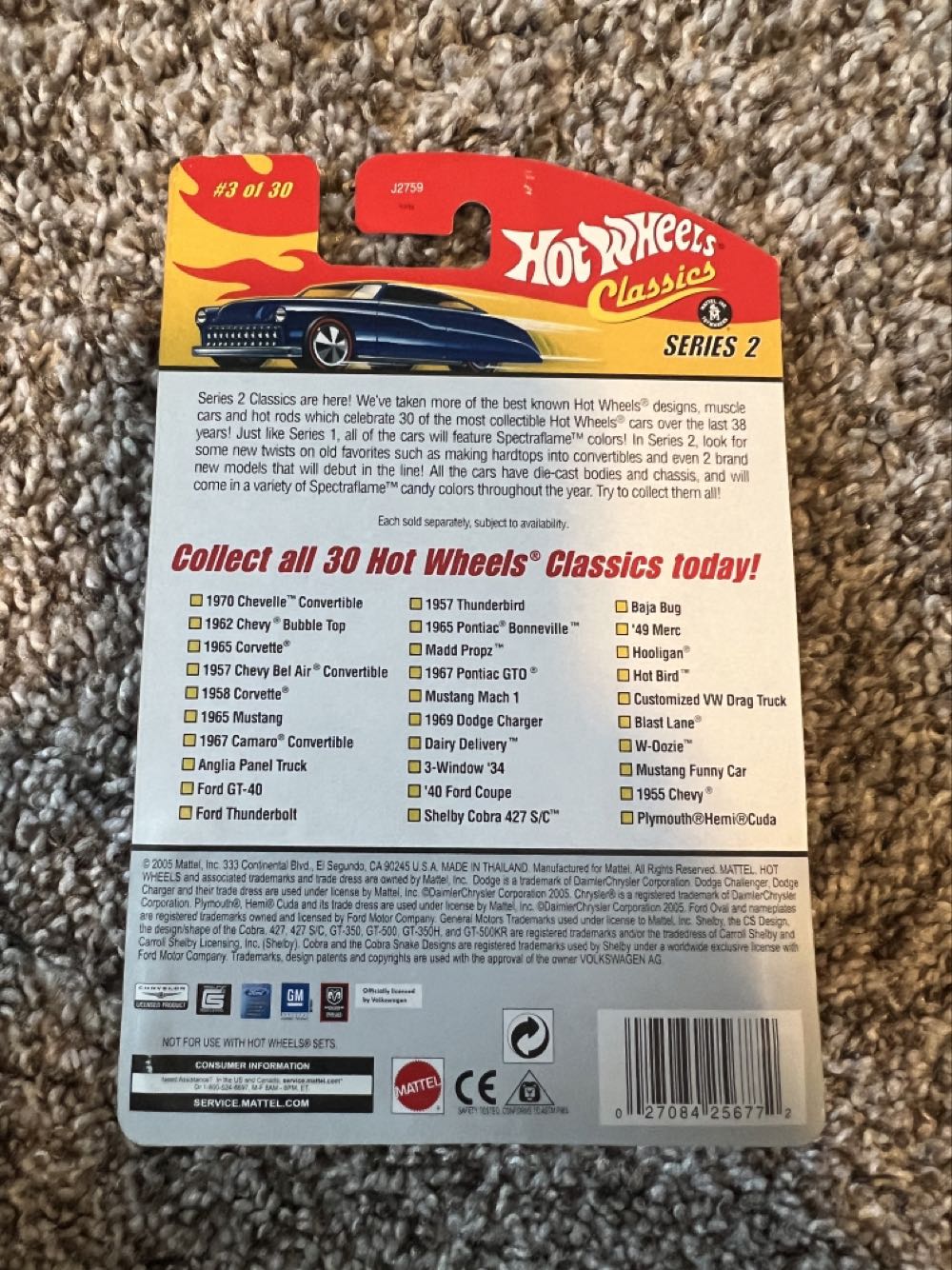 Corvette 1985 - Mattel (Hotwheels Classics Series 2) action figure collectible - Main Image 2