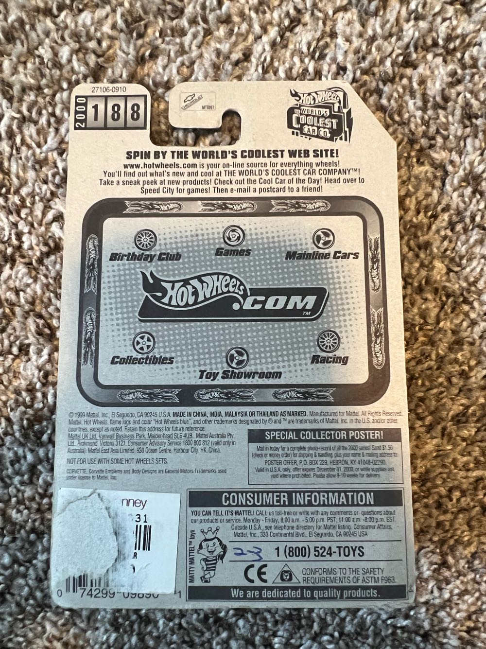 Corvette ‘97 (#188) - Mattel (Hotwheels 1999) action figure collectible - Main Image 2