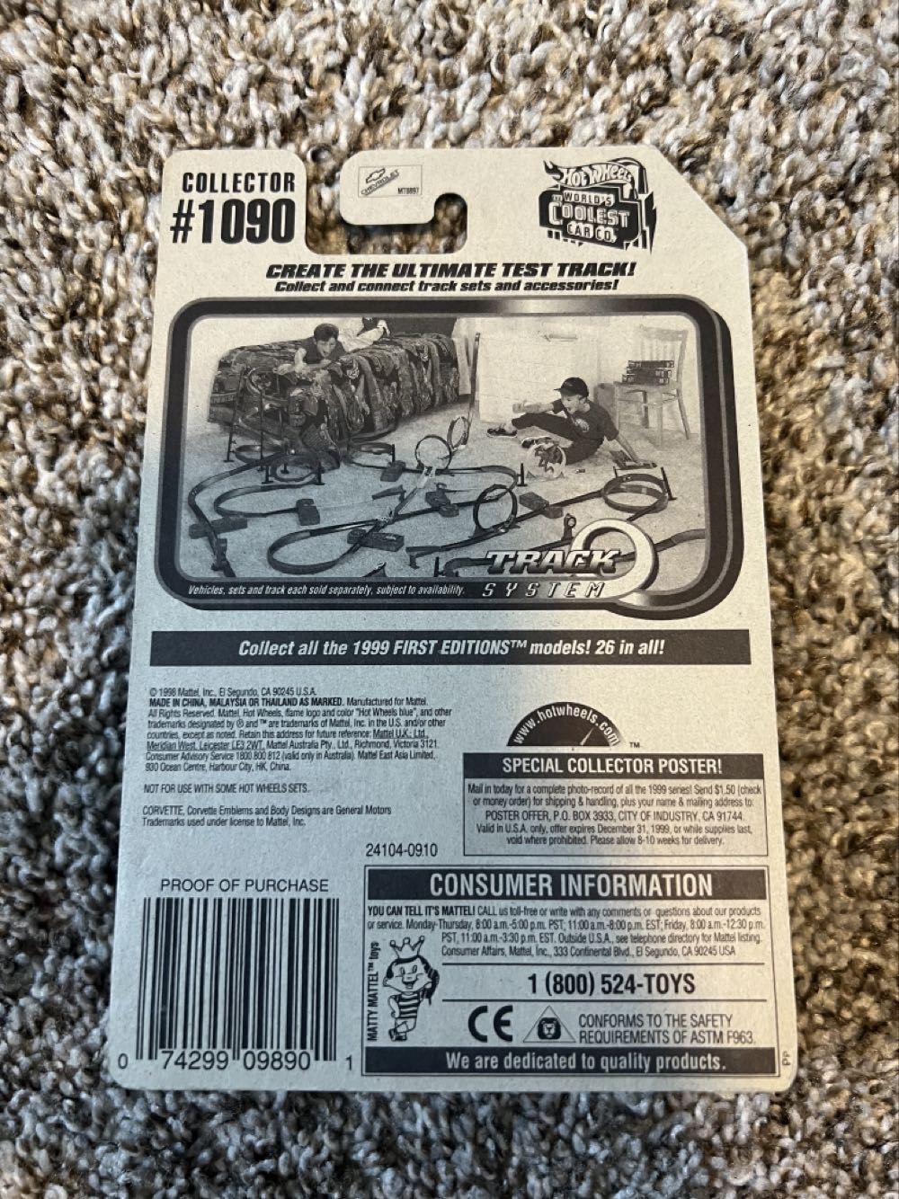 Corvette ‘97 (#1090) - Mattel (Hotwheels 1999 First Editions) action figure collectible - Main Image 2