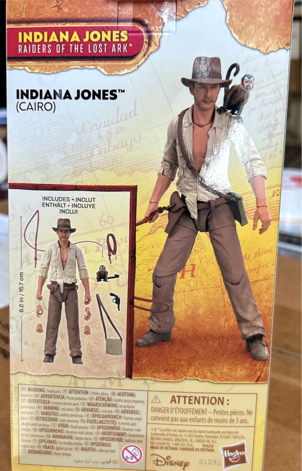Indiana Jones Raiders If The Lost Ark Cairo Adventure - Hasbro action figure collectible [Barcode 05010996176639] - Main Image 3