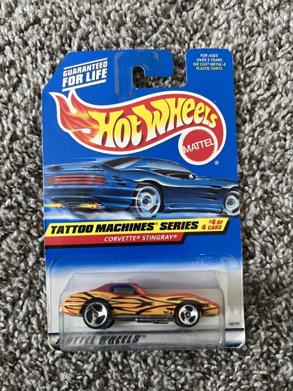 Corvette Stingray (#688) - Mattel (Hotwheels Tattoo Machines Series) action figure collectible - Main Image 1
