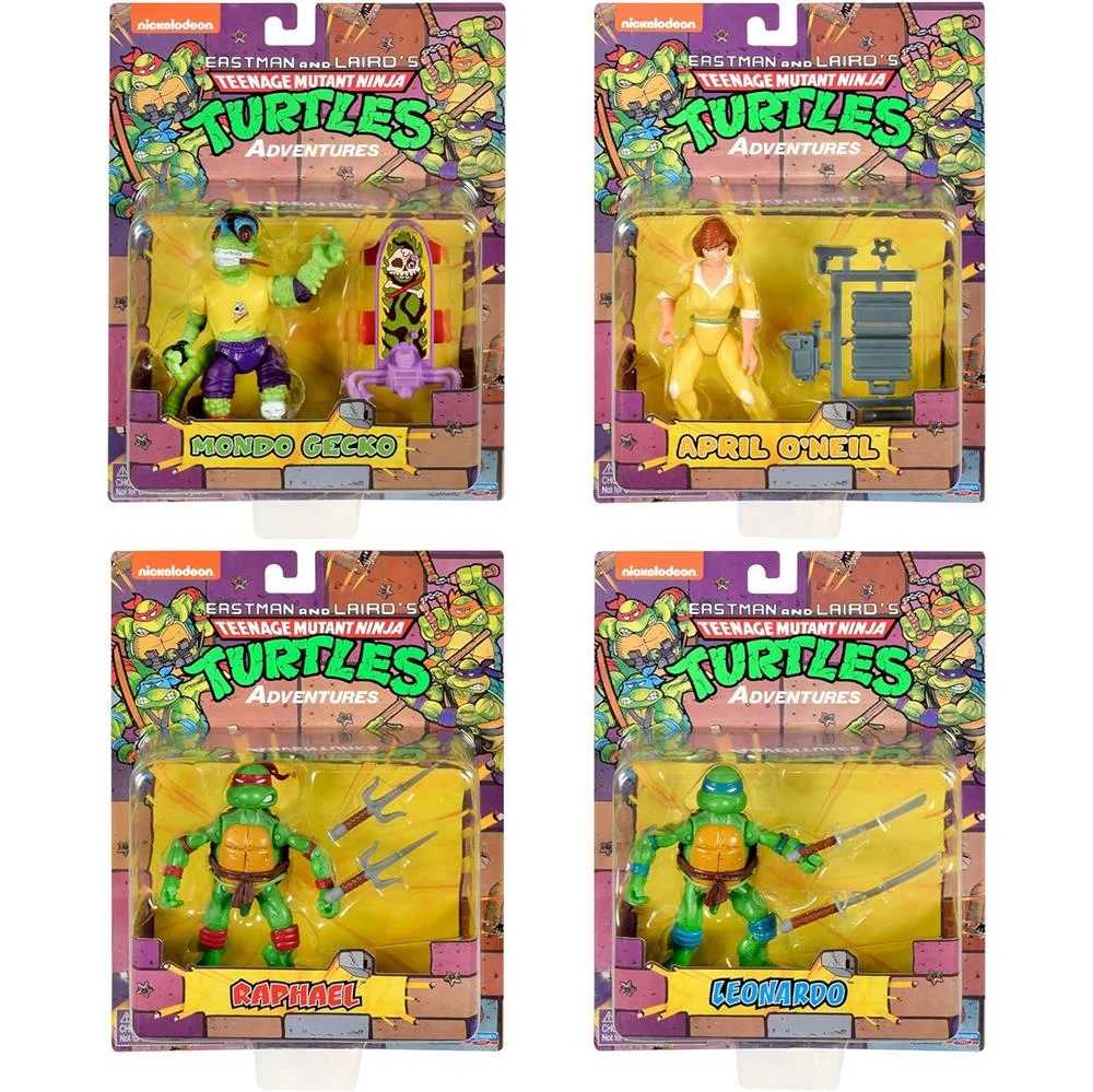 Playmates Toys Teenage Mutant Ninja Turtles: Classic Adventure Heroes Collection Amazon Exclusive - Playmates (Teenage Mutant Ninja Turtles) action figure collectible [Barcode 043377813200] - Main Image 4