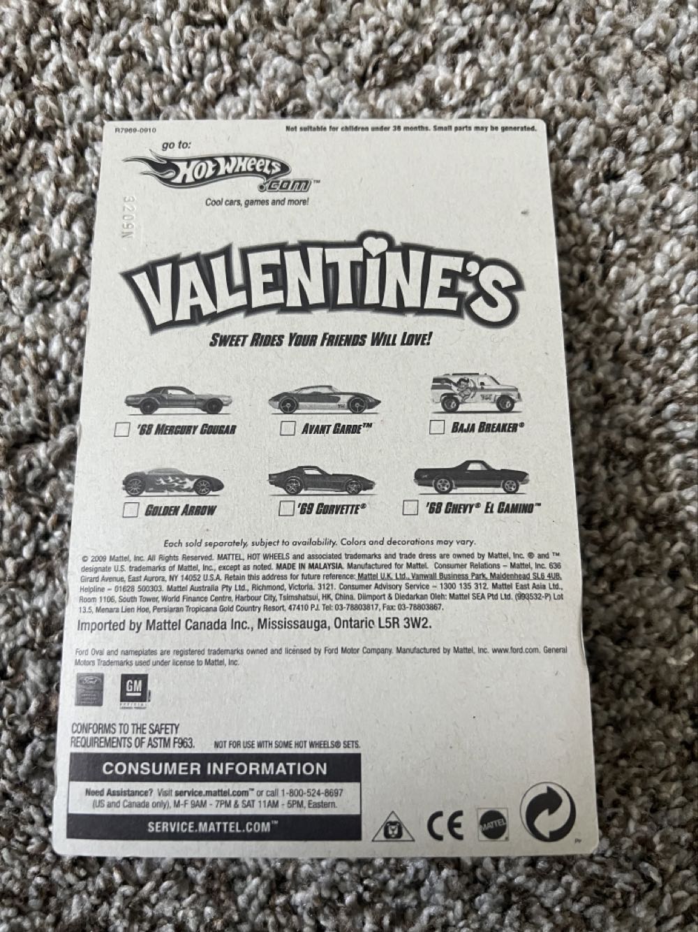 El Camino ‘68 - Mattel (Hotwheels Valentine’s 2009) action figure collectible - Main Image 2