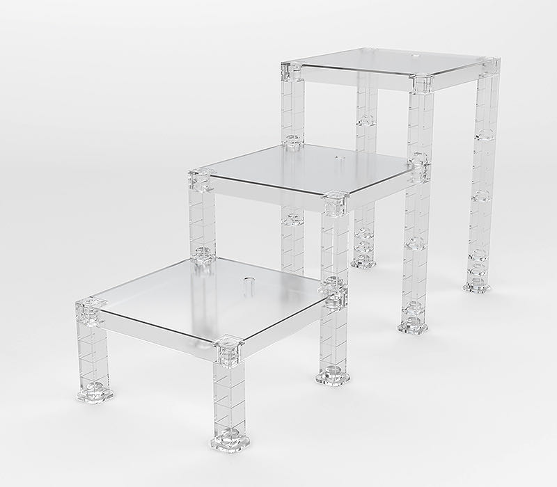 The Simple Stand: Build-On Type Three-Pack (Translucent) - Good Smile Company (Accesories) action figure collectible - Main Image 2