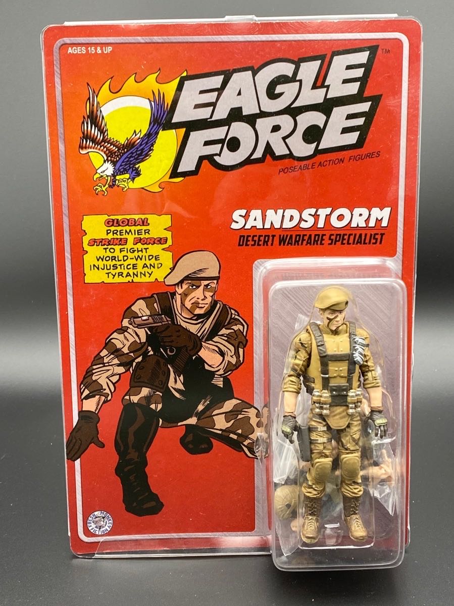 Eagle Force: Sandstorm - Fresh Monkey Fiction/Remco (Eagle Force) action figure collectible [Barcode 658580013912] - Main Image 2