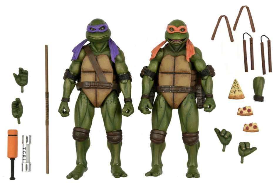 Teenage Mutant Ninja Turtles II: The Secret of the Ooze - Neca (Michelangelo & Donatello) action figure collectible - Main Image 2