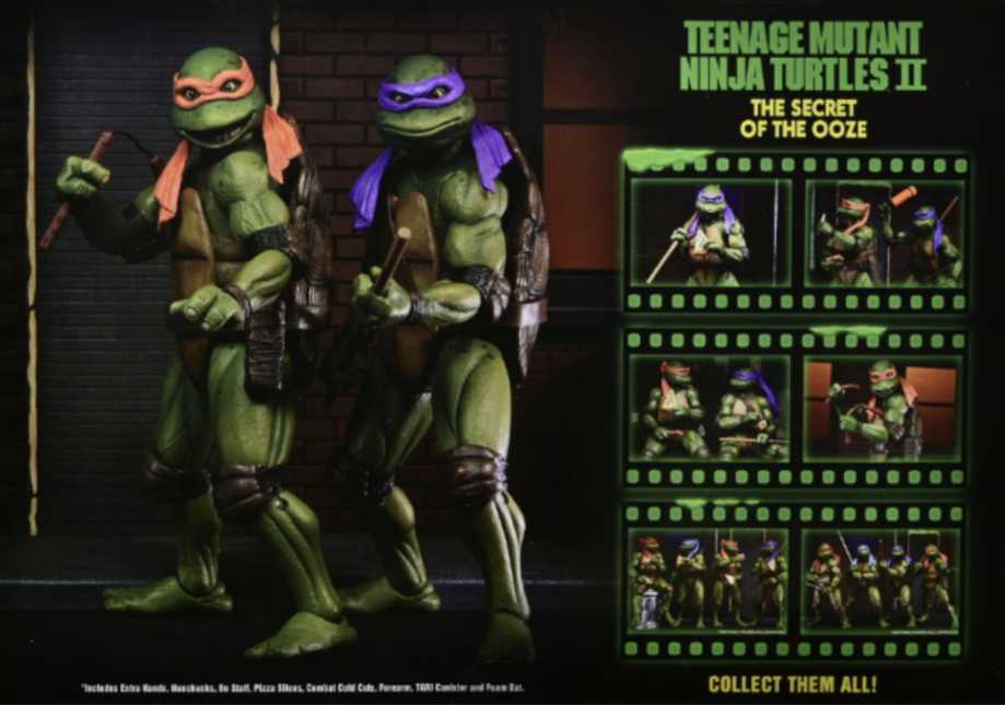 Teenage Mutant Ninja Turtles II: The Secret of the Ooze - Neca (Michelangelo & Donatello) action figure collectible - Main Image 3