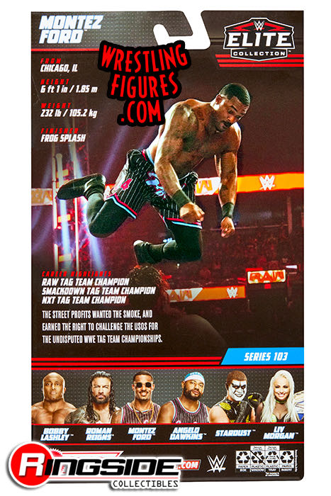 WWE Elite Montez Ford - Mattel (WWE Elite Series 103) action figure collectible [Barcode 194735105342] - Main Image 2