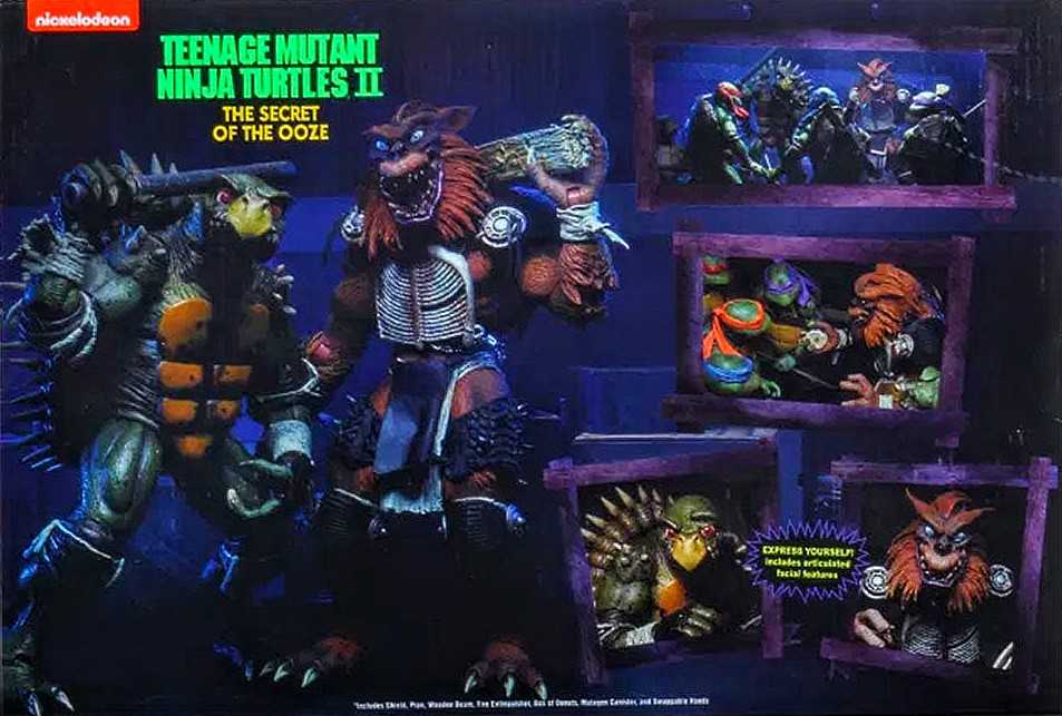 Teenage Mutant Ninja Turtles II: The Secret of the Ooze - Neca (Tokka & Rahzar) action figure collectible - Main Image 3