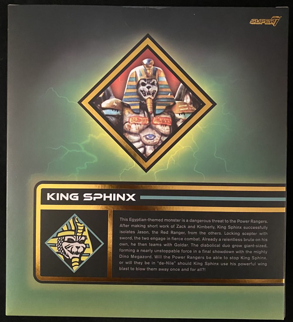 King Sphinx - Super 7 (Power Rangers Ultimates) action figure collectible [Barcode 840049819344] - Main Image 2