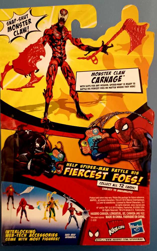 3.75” Marvel Carnage - Hasbro (Spider-Man The Animated Series) action figure collectible [Barcode 653569523949] - Main Image 2