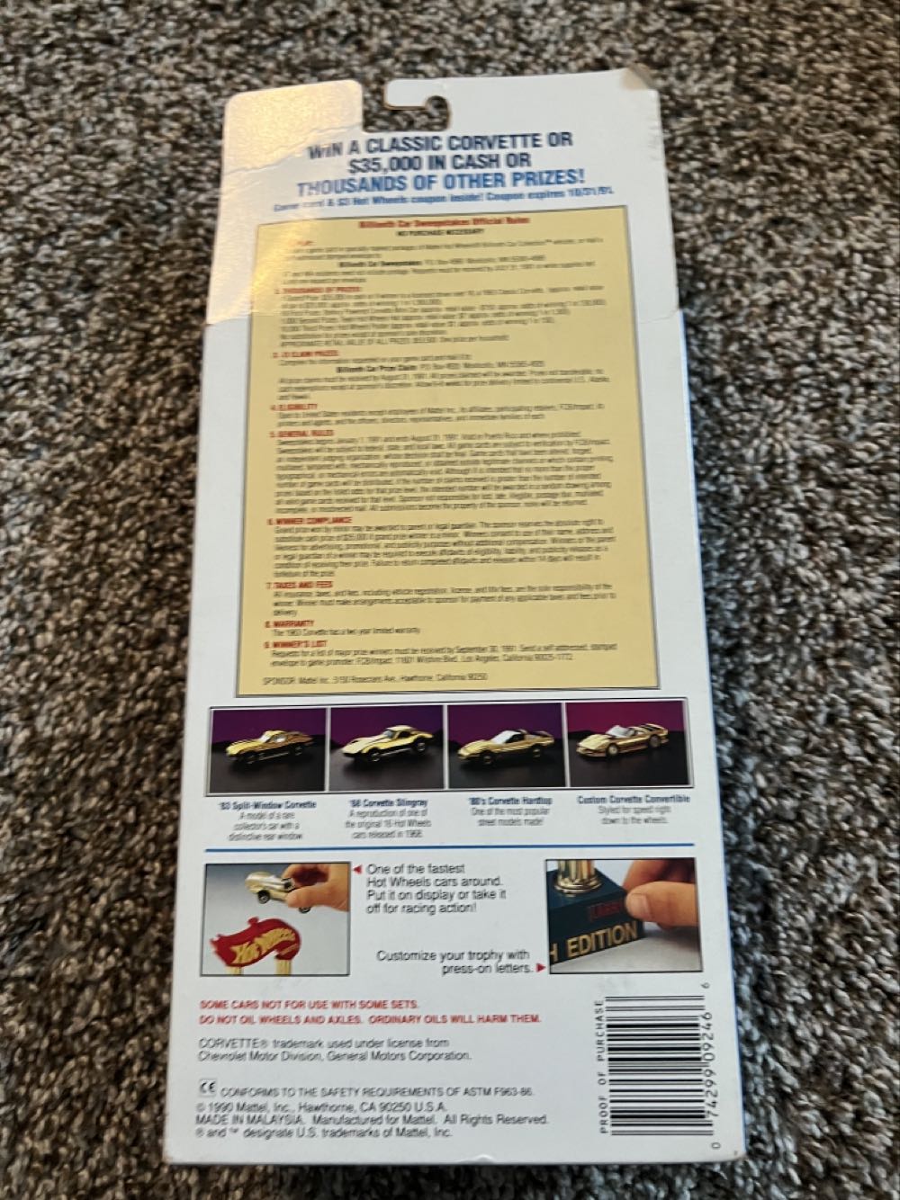 Corvette Custom Convertible - Mattel (Hotwheels Billionth Car Collection) action figure collectible - Main Image 4