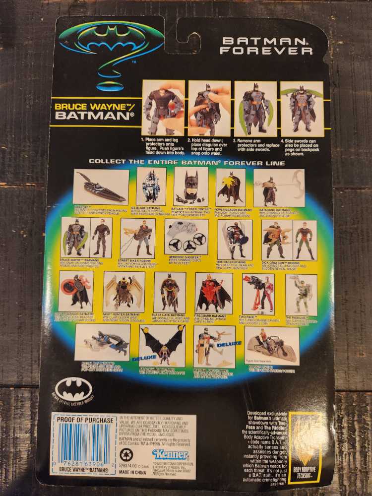 Batman (Bruce Wayne) (Target Exclusive) - Kenner (Batman: Batman Forever) action figure collectible [Barcode 076281639062] - Main Image 2