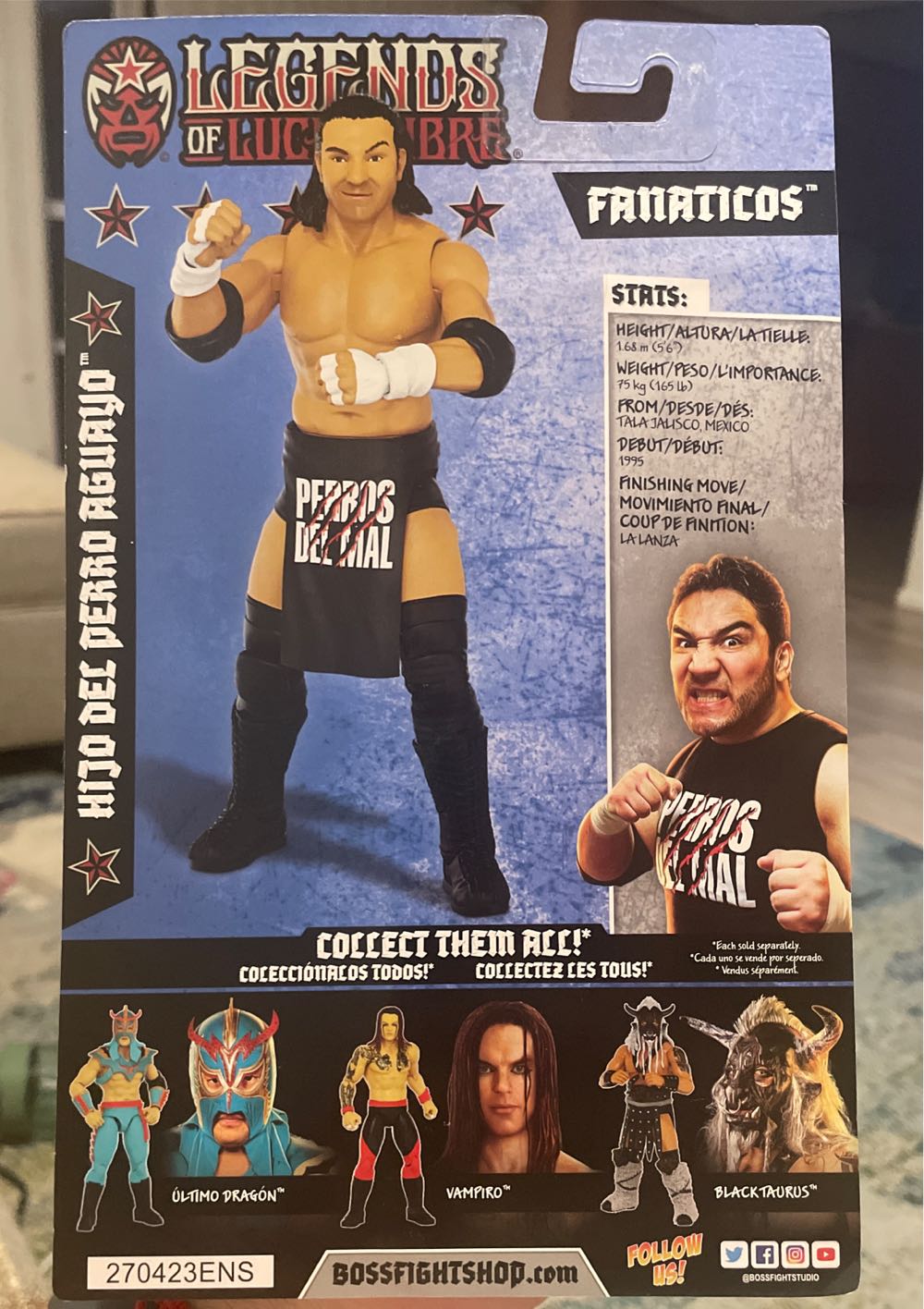Hijo Del Perro Aguayo - Boss Fight Studio (Legends of Lucha Libre Fanaticos Series 2) action figure collectible [Barcode 814800023646] - Main Image 2