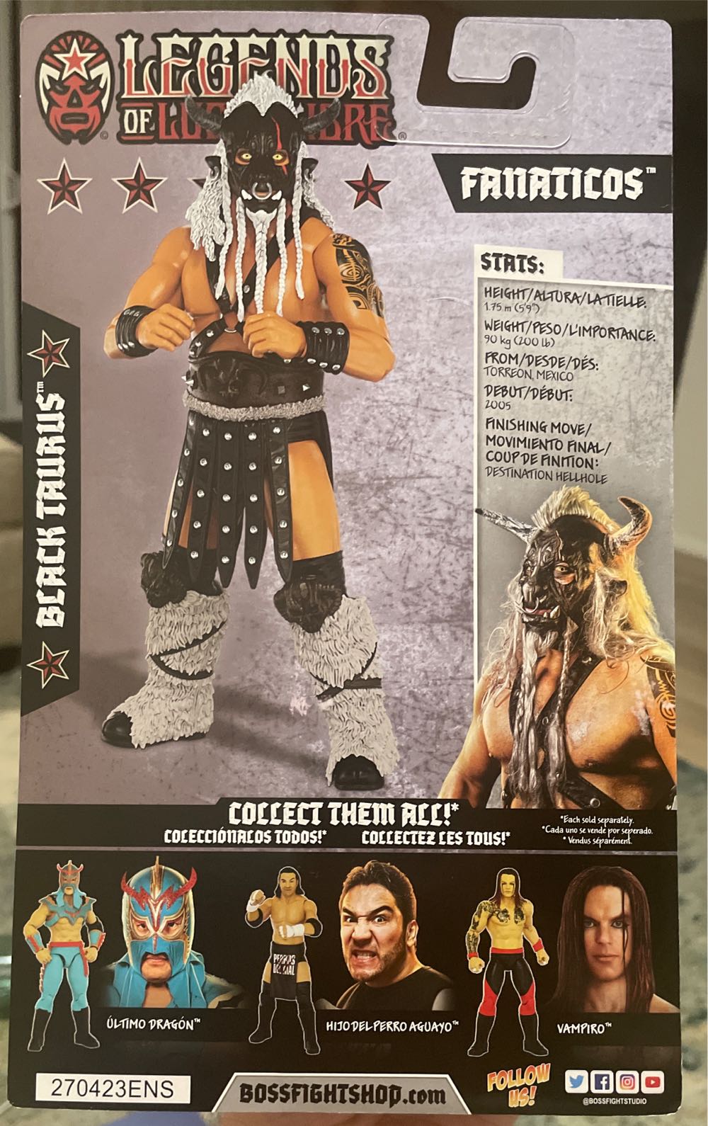 Black Taurus Legends Of Lucha Libre Series 2 - Boss Fight Studio (Legends of Lucha Libre Fanaticos Series 2) action figure collectible [Barcode 814800023622] - Main Image 2