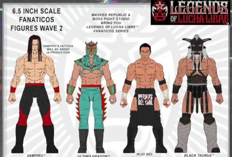 Black Taurus Legends Of Lucha Libre Series 2 - Boss Fight Studio (Legends of Lucha Libre Fanaticos Series 2) action figure collectible [Barcode 814800023622] - Main Image 4