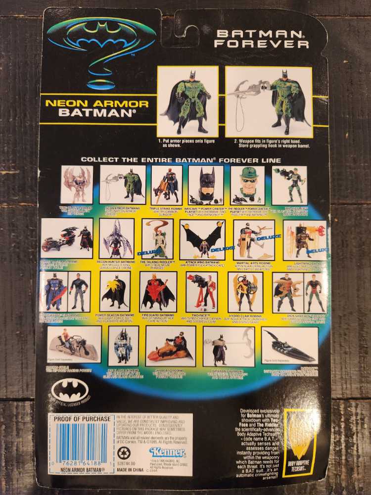 Batman (Neon Armor) - Kenner (Batman: Batman Forever) action figure collectible [Barcode 076281641881] - Main Image 2