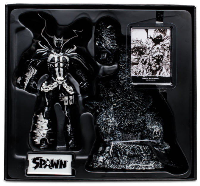 Spawn w/ Throne (Signed Sketch Edition) - McFarlane Toys (Sketch Edition Autograph Series) action figure collectible [Barcode 787926901993] - Main Image 3