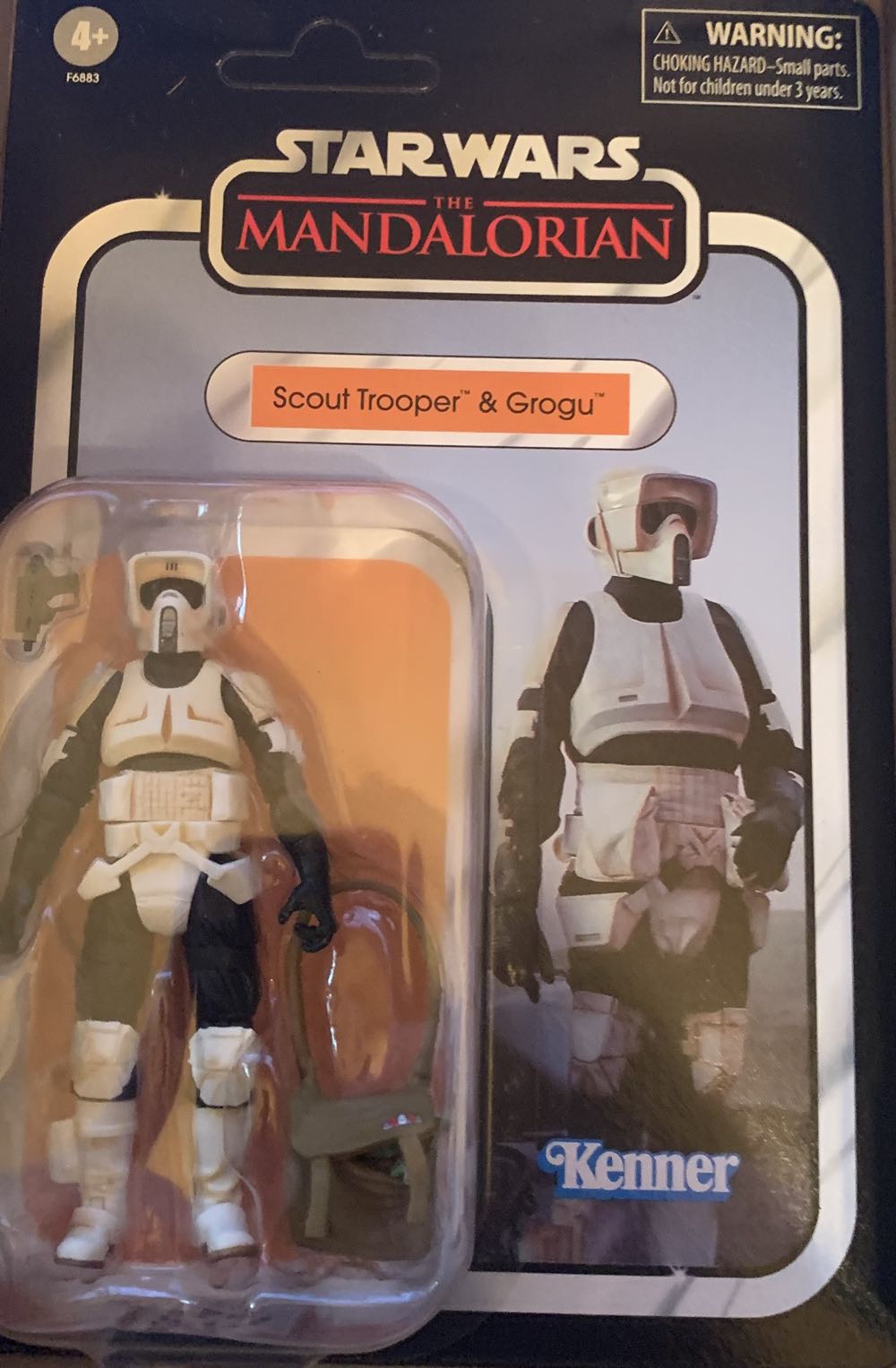 Speeder Bike (With Scout Trooper And Grogu) - Disney / Hasbro (Vintage Collection 3.75” 2018- Now: Vehicles) action figure collectible [Barcode 5010996126825] - Main Image 2