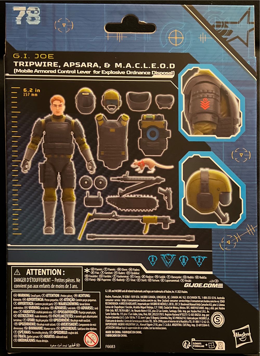 #78 Tripwire, Apsara & M.A.C.L.E.O.D. - Hasbro (G.I. Joe) action figure collectible [Barcode 5010996147165] - Main Image 2