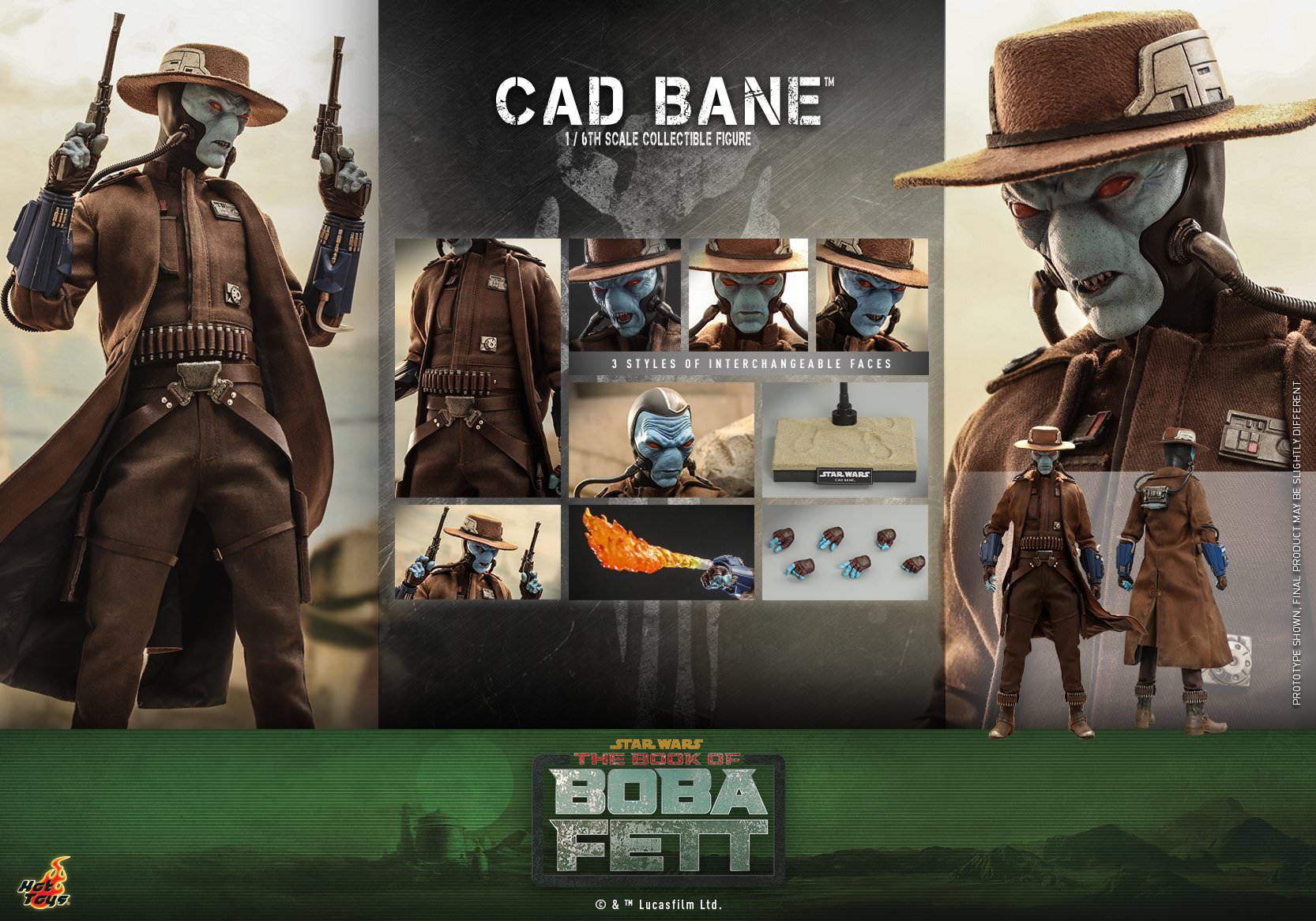 Cad Bane - Hot Toys (The Book Of Boba Fett) action figure collectible [Barcode 4895228611574] - Main Image 10