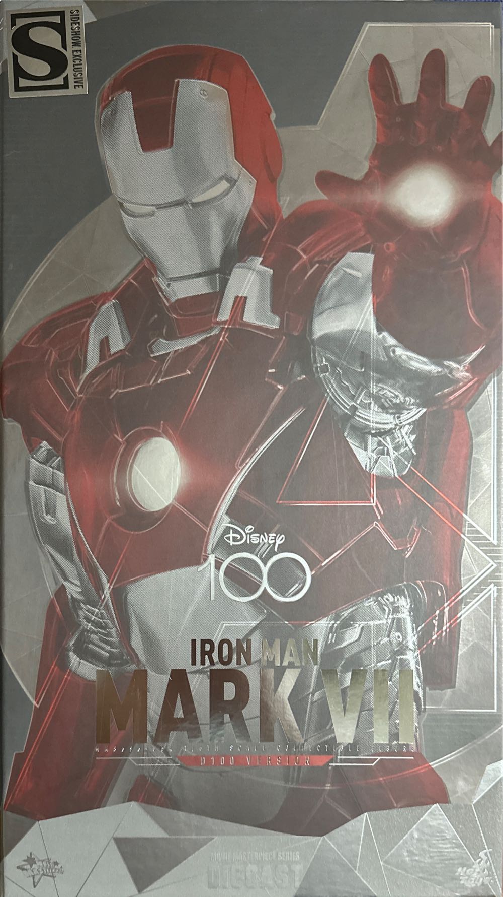 Hot Mms696d54 Disney 100 Iron Man Mark Vii D100 Version 1 6 Marvel D100 Version 7 New Mms696 D54 Exclusive - Hot Toys action figure collectible [Barcode 4895228613943] - Main Image 2